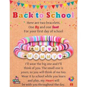 First Day of School Kindergarten Preschool Gifts for Girls, Mommy and Me